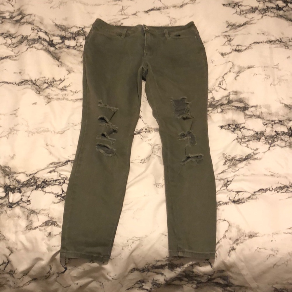 army green jeans